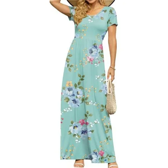 chinese dress ladies shop Red Floral Print Tasseled Tied Sleeve Empire Waist Maxi Dress at Faith  & Co. Boutique main image 1